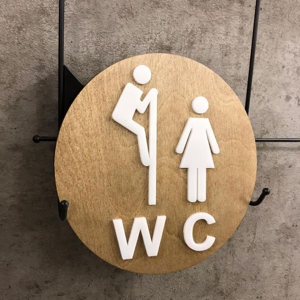 Табличка wc 15х15см 3мм 2479 фото
