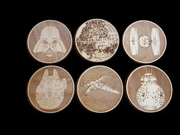 Набір костерів Star Wars 9см 6шт 3216 фото