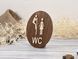 Табличка wc 15х15см 3мм 2479 фото 6